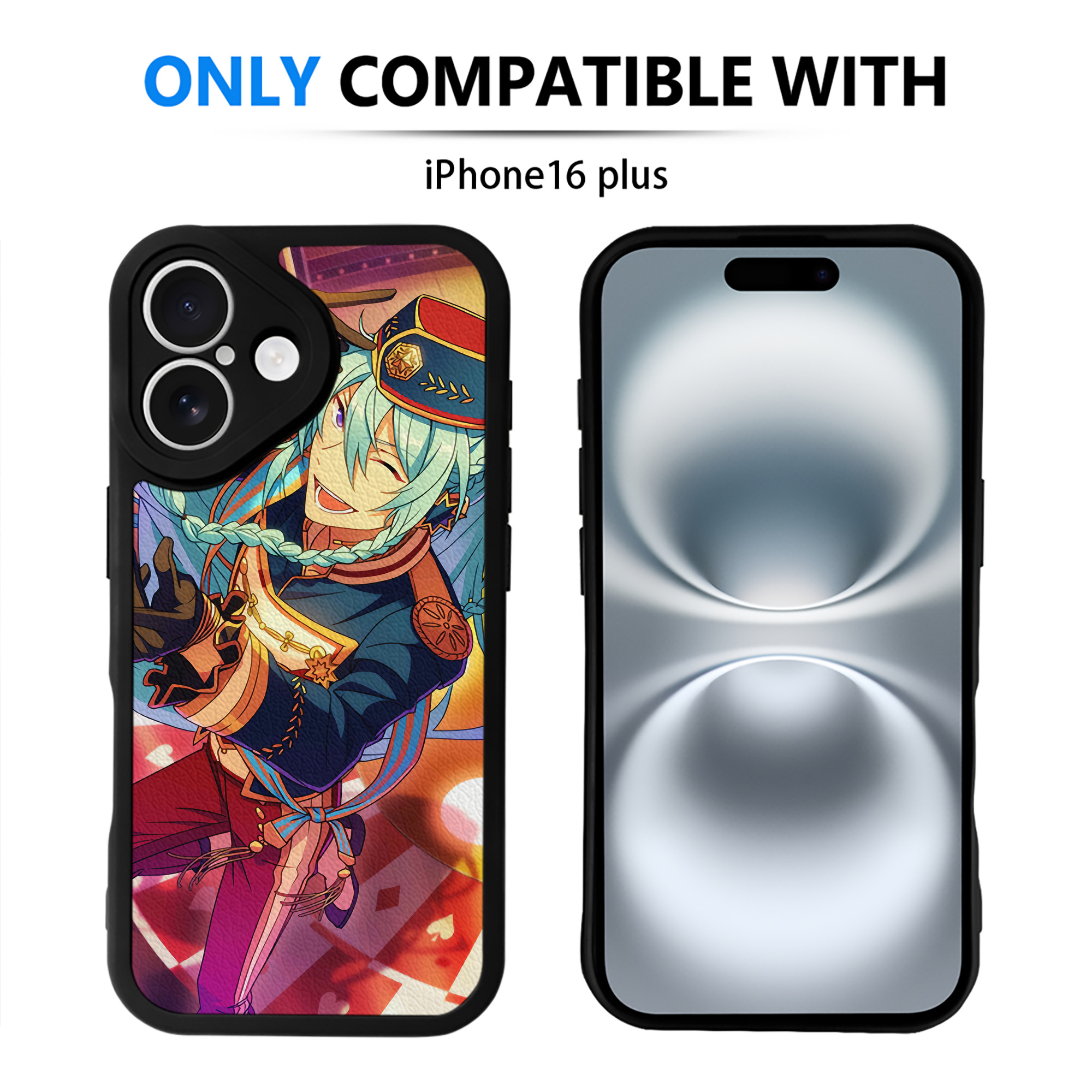 （画像用） あんさんぶるスターズ! Ensemble Stars 【iPhone 16シリーズ対応】シリコンスマホケース（レザー調） 材質：シリコン